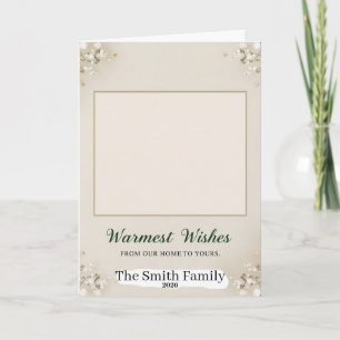 Minimalistische elegante herzlichste Grüße Familie Karte