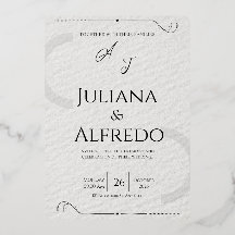 Minimalistische elegante Hochzeitseinladung