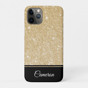 Minimalistische elegante Imitate Gold Glitzer und Case-Mate iPhone Hülle