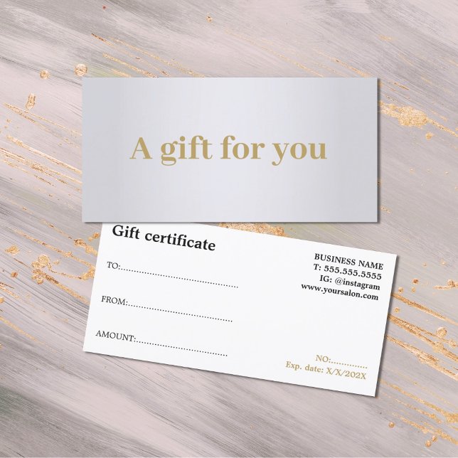 Minimalistische Elegante Imitate Silver Golden Bla (Von Creator hochgeladen)