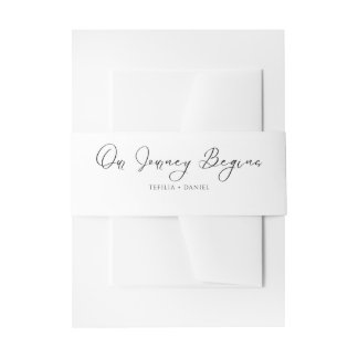 Minimalistische elegante Kalligrafie Einladungsbanderole
