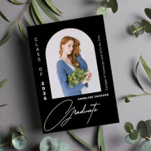 Minimalistische elegante Klasse des Fotos Abschlus