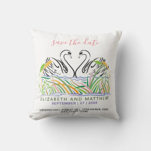 Minimalistische elegante Liebesgestaltung Kissen