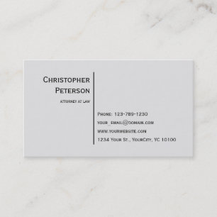 Minimalistische elegante Linie Rechtsanwalt im Visitenkarte