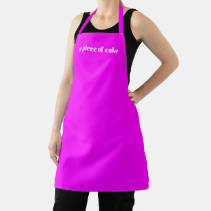 Minimalistische elegante Magenta für den Namenstex Schürze