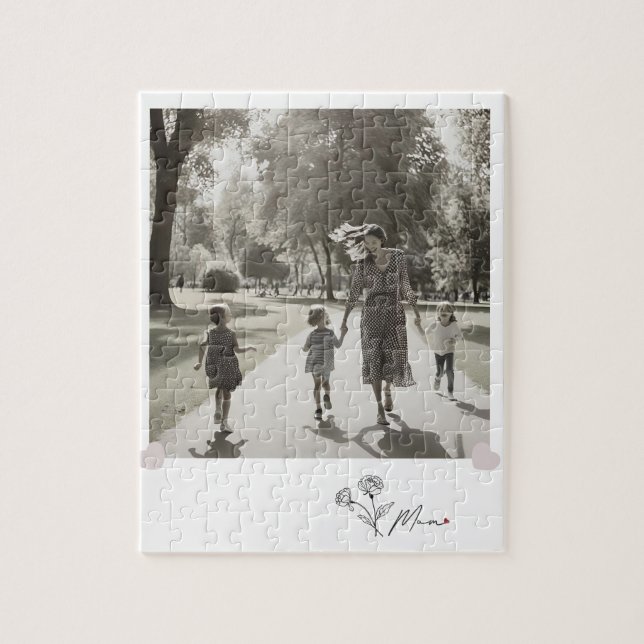 Minimalistische Elegante Mama Puzzle (Vertikal)