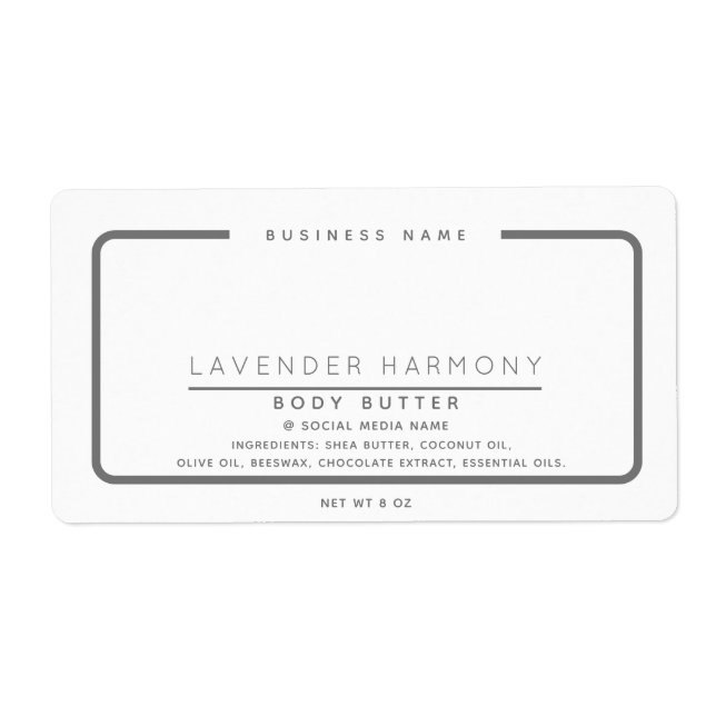 Minimalistische, elegante, moderne Verpackung (Vorne)