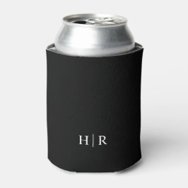 Minimalistische Elegante Monogram Dosenkühler
