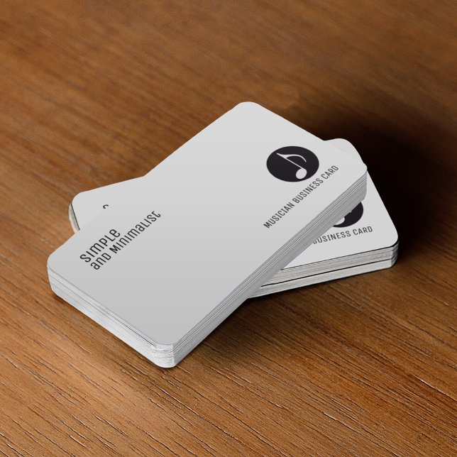 Minimalistische elegante Musik Visitenkarte (Von Creator hochgeladen)