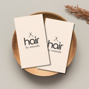 Minimalistische Elegante Pastel Beige Fett Schisse Visitenkarte