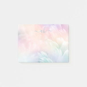 Minimalistische Elegante Pastell-Regenbogen Fluffi Post-it Klebezettel