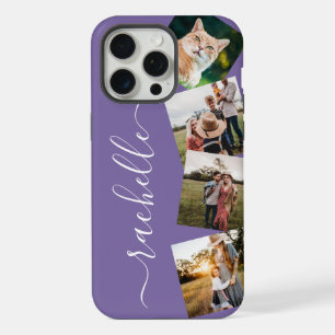 Minimalistische elegante personalisierte Fotocolla iPhone 15 Pro Max Hülle