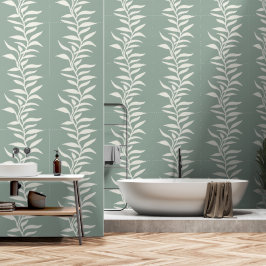 Minimalistische elegante Pflanzensilhouette im Flu Tapete