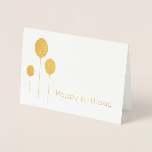 Minimalistische elegante reale Goldfolie zum Gebur Folienkarte