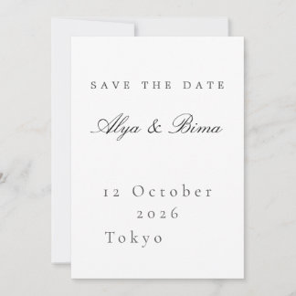Minimalistische elegante Save-the-Date-Hochzeitska Einladung