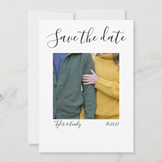 Minimalistische elegante Save-the-Date-Karte Einladung