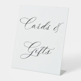 Minimalistische Elegante Schrift Karten & Geschenk Sockelschild
