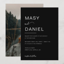 Minimalistische elegante Schwarz-Romantische Foto 