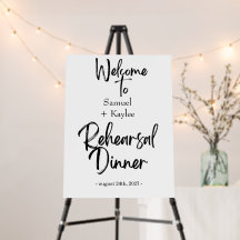 Minimalistische elegante schwarze Probe-Dinner-Ein