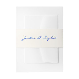 Minimalistische elegante Skript-Hochzeit Einladungsbanderole