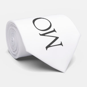 Minimalistische Elegante Typografie Monogram Weddi Krawatte
