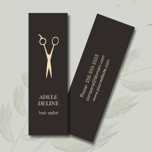 Minimalistische elegante Visitenkarte für Friseure