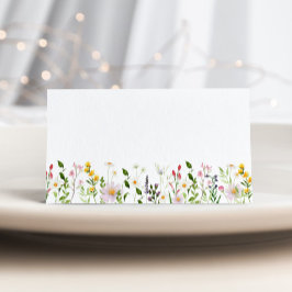 Minimalistische elegante Wildblumen Hochzeit Platz