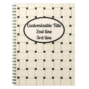 Minimalistische Eleganz: Gewebte Straps. Creme auf Notizblock