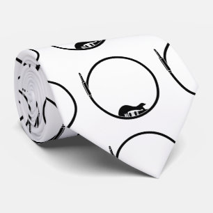 Minimalistische elektrische Gitarre Krawatte