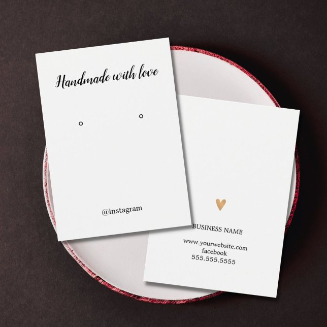 Minimalistische ElementarImitate Gold Heart Earrin (Von Creator hochgeladen)