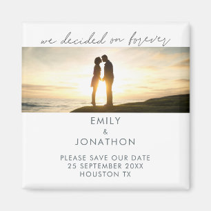 Minimalistische Entscheidung über Forever Foto Sav Magnet