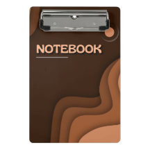 Minimalistische Erde-Töne-Ästhetik-Clipboard