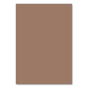 Minimalistische Erdig Braune Tischkarte Tischnummer