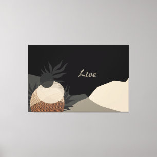 Minimalistische Erdtöne Abstrakter Boho-Stil Leinwanddruck