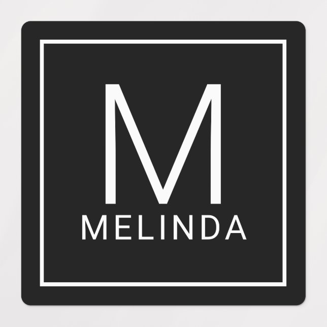 Minimalistische Etiketten für Schwarz und Weiß (Design 1)