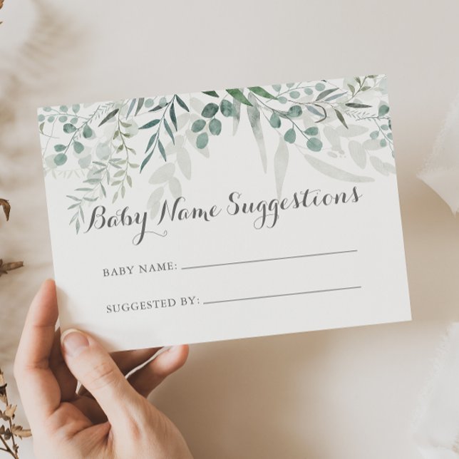 Minimalistische Eucalyptus Baby Name Suggestionen  (Von Creator hochgeladen)