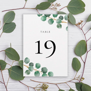 Minimalistische Eukalyptus-Blätter Hochzeiten Tisc