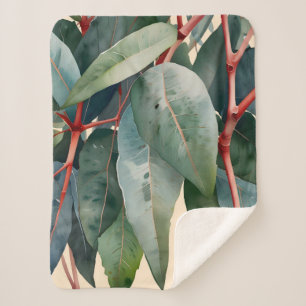 Minimalistische Eukalyptus Botanische Kunst Sherpadecke