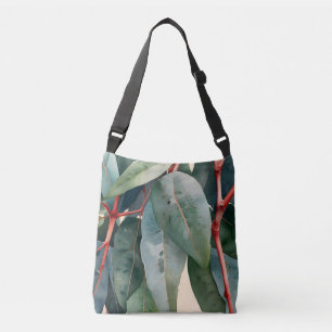Minimalistische Eukalyptus Botanische Kunst Tragetaschen Mit Langen Trägern