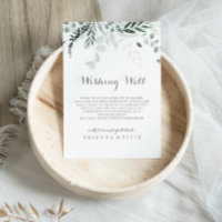 Minimalistische Eukalyptus Hochzeit wünschend gut