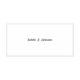 Minimalistische Eukalyptus-Hochzeitsinitialen-Stem Permastempel