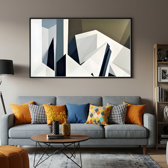 Minimalistische facettierte Geometrie Poster (Von Creator hochgeladen)