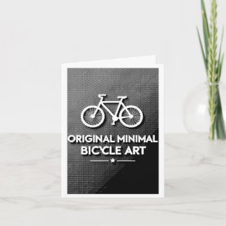 Minimalistische Fahrrad-Kunst Einladung