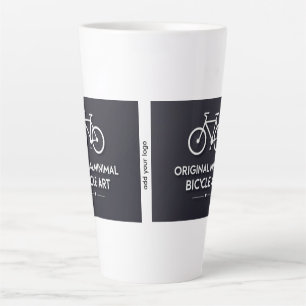 Minimalistische Fahrrad-Kunst Milchtasse