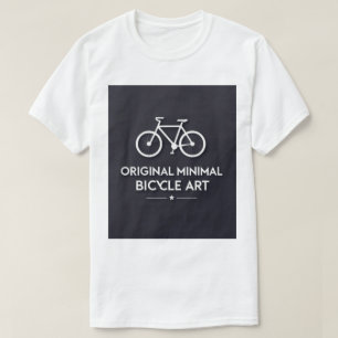 Minimalistische Fahrrad-Kunst T-Shirt