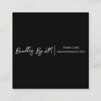 Minimalistische Fairstylist Wig Bundle Maintenance Quadratische Visitenkarte