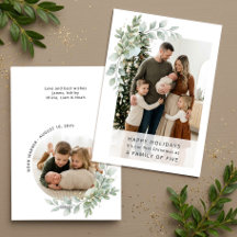 Minimalistische Familie mit fünf Personen zum erst