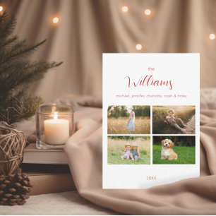 Minimalistische Familien-Foto-Raster   Weihnachten