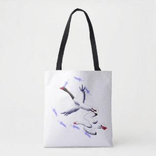 Minimalistische Fantasy-Kunst-Tasche mit fliegende