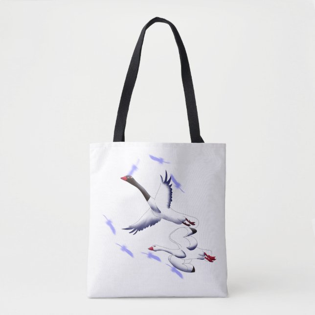 Minimalistische Fantasy-Kunst-Tasche mit fliegende (Vorderseite)